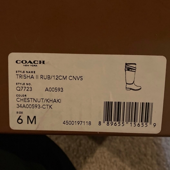 Coach Rain Boots - Picture 2 of 2